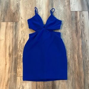 Bebe royal blue cocktail dress